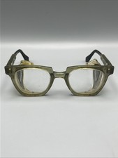 Vintage Willson USA Clear Safety Glasses Folding Side Shields Extended Temples