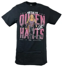 Natalya Queen of Harts Logo Black T-shirt
