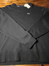 Mens The Black Dog Legacy Oak Bluff Heavyweight Fleece Crew Sweatshirt XXL BLACK