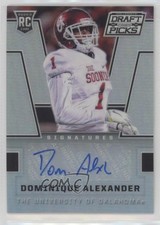 2016 Panini Prizm Collegiate Draft Picks Silver Dominique Alexander Auto 2r7