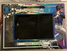2025 Panini Impeccable RC Jumbo Fielding Glove Patch 6/6 Jared Thomas Rockies 🔥