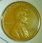 WORLD COIN SALE--1932 UNITED STATES ONE CENT WHEATBACK COPPER COIN--KM# A132