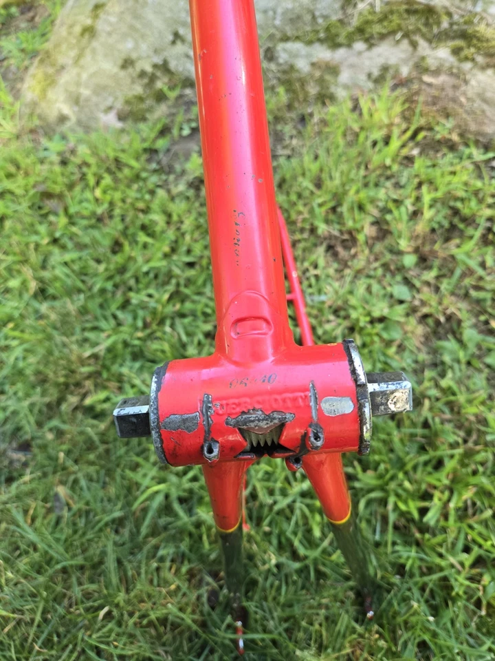 Juego de marcos de acero rojo Guerciotti Sprint vintage Foto 3 de 4