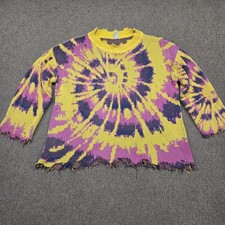 Magnolia Pearl Love Supply Co Cotton Sunburst Sweater Distressed Boho OS