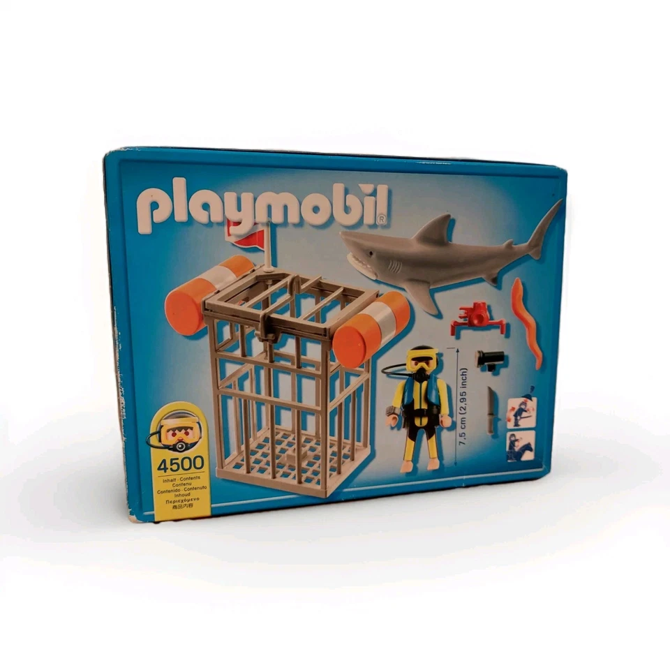Playmobil 4500: Plongeur Avec Requin/ Boîte Neuve Et Scellée - Photo 2/4