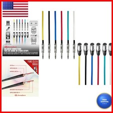 AxcessAbles XLR Male to 1/4" TRS Speaker Cable 2ft 6 Pack