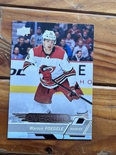 Warren Foegele 2018-19 Upper Deck Overtime Rookie Card #166. rookie card picture
