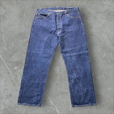 Vintage 1970s Levi  s 501 0000 XX Jeans Dark Indigo Denim Button Fly 36x30.5
