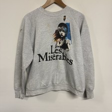 Vintage 1986 Les Miserables Distressed Crewneck, Size Large