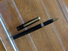 vtg Black Gt Ohto Fountain Pen - Steel F Nib