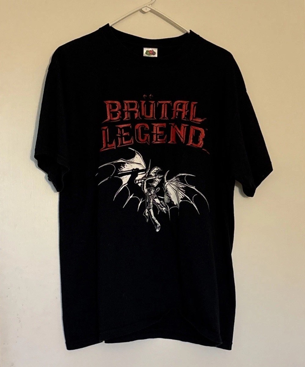 Brutal legend T-shirt tour of destruction 2009 double-sided size