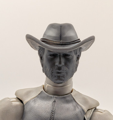 Red Dead Redemption Arthur Morgan head 3D printed 1/12 GI Joe Classified 6'' RDR