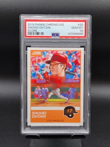 SHOHEI OHTANI ~ 2019 Panini Chronicles ~ Score #20 ~ POP 26 PSA 10 GEM MINT 💎