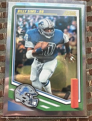 2025 Panini Score - Billy Sims #233 Stars #/299