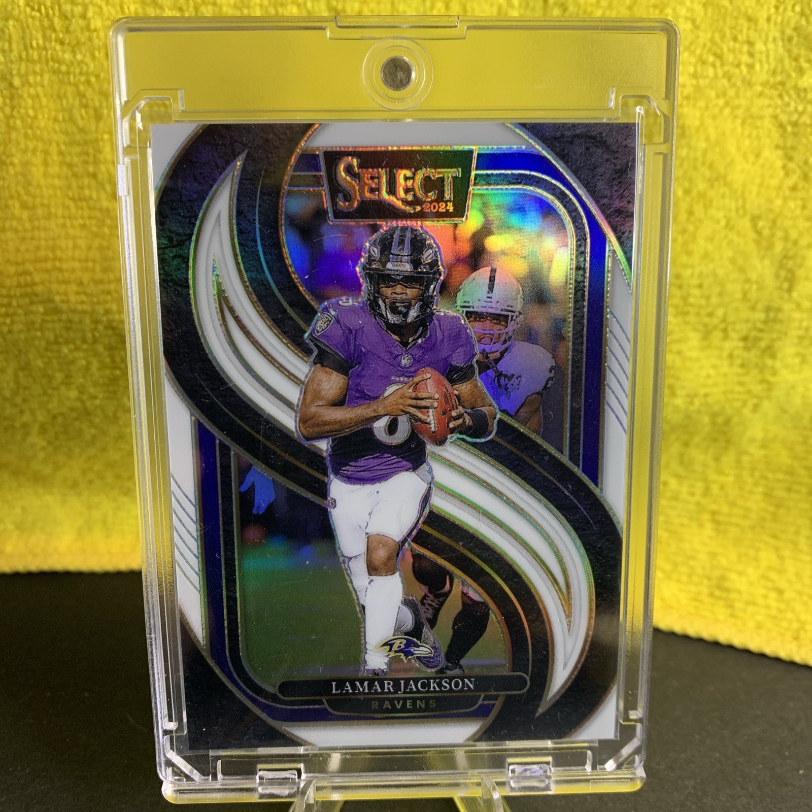 2024 PANINI SELECT LAMAR JACKSON WHITE PRIZM PREMIER /35 #121