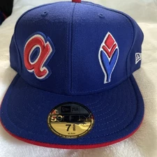 NWT ATLANTA BRAVES FITTED CAP HAT NEW ERA 5950 59FIFTY COOPERSTOWN 7 5/8
