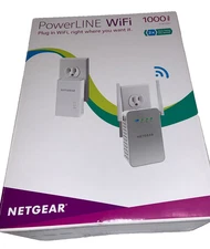 NETGEAR Powerline Adapter + Wireless Access Point Kit, 1000 Mbps Wall-Plug