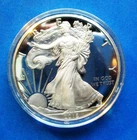2018-S AMERICAN SILVER EAGLE. PROOF SILVER DOLLAR, NO BOX OR COA. IN CAPSULE.