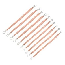 Pcs Braided Ground Strap 10" x 0.4", 12" x 0.4" Copper Universal Automotive 5