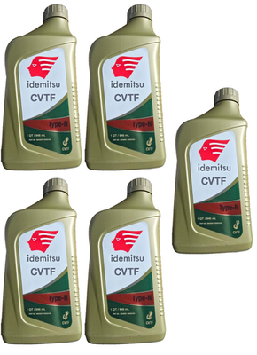 Set of 5 Idemitsu CVT Continuously Variable Transmission Fluid for