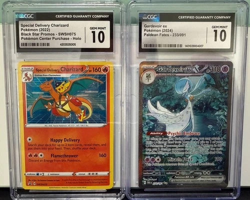 Gardevoir ex SIR (PAFen) and Special Delivery Charizard Set - CGC 10 Gem Mint