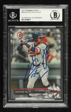 BAS 2017 Bowman Draft Cristian Pache #BD-40 BGS Authentic Auto 03hd