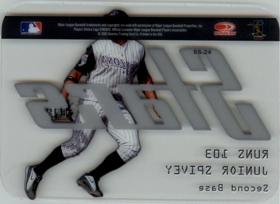 2003 Studio Stars #24 Junior Spivey - BB - Image 2 of 2