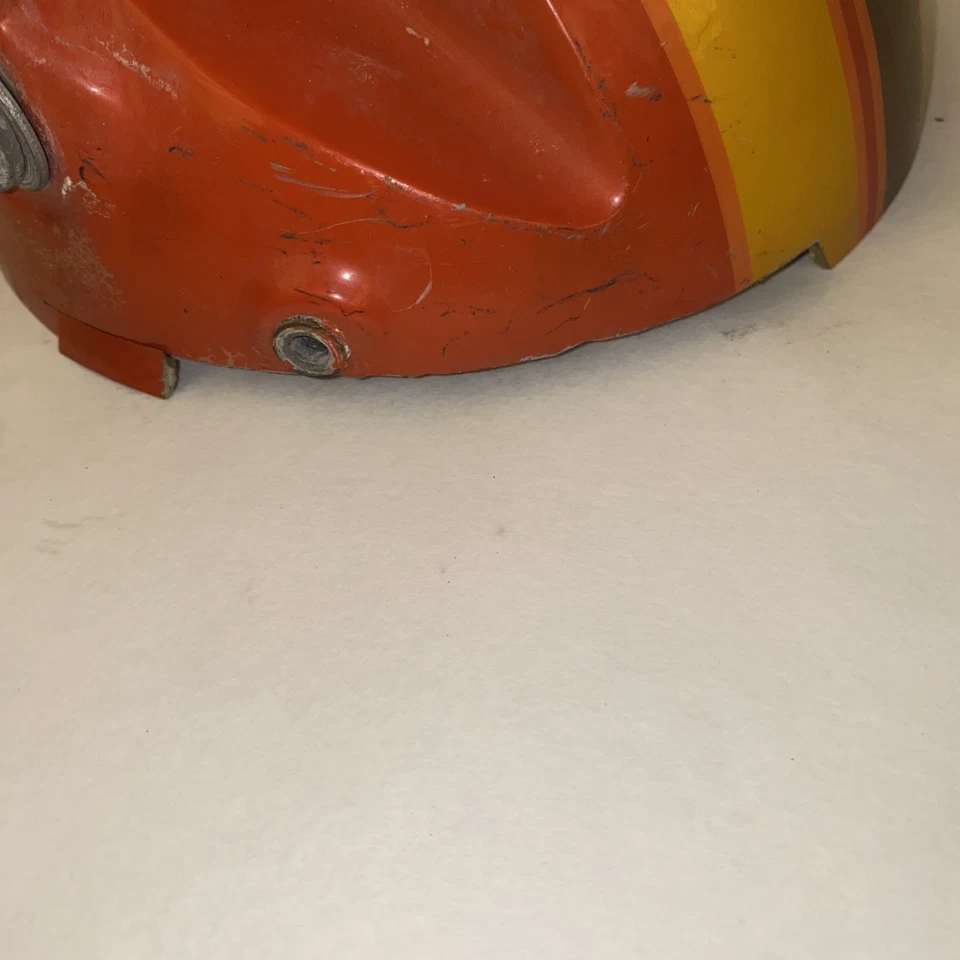 Honda SL350 SL 350 1971 Scrambler faros canastilla con pernos de colección OEM grieta Foto 3 de 4