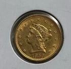 New Listing1853 United States Liberty Head $2.50 Gold Coin