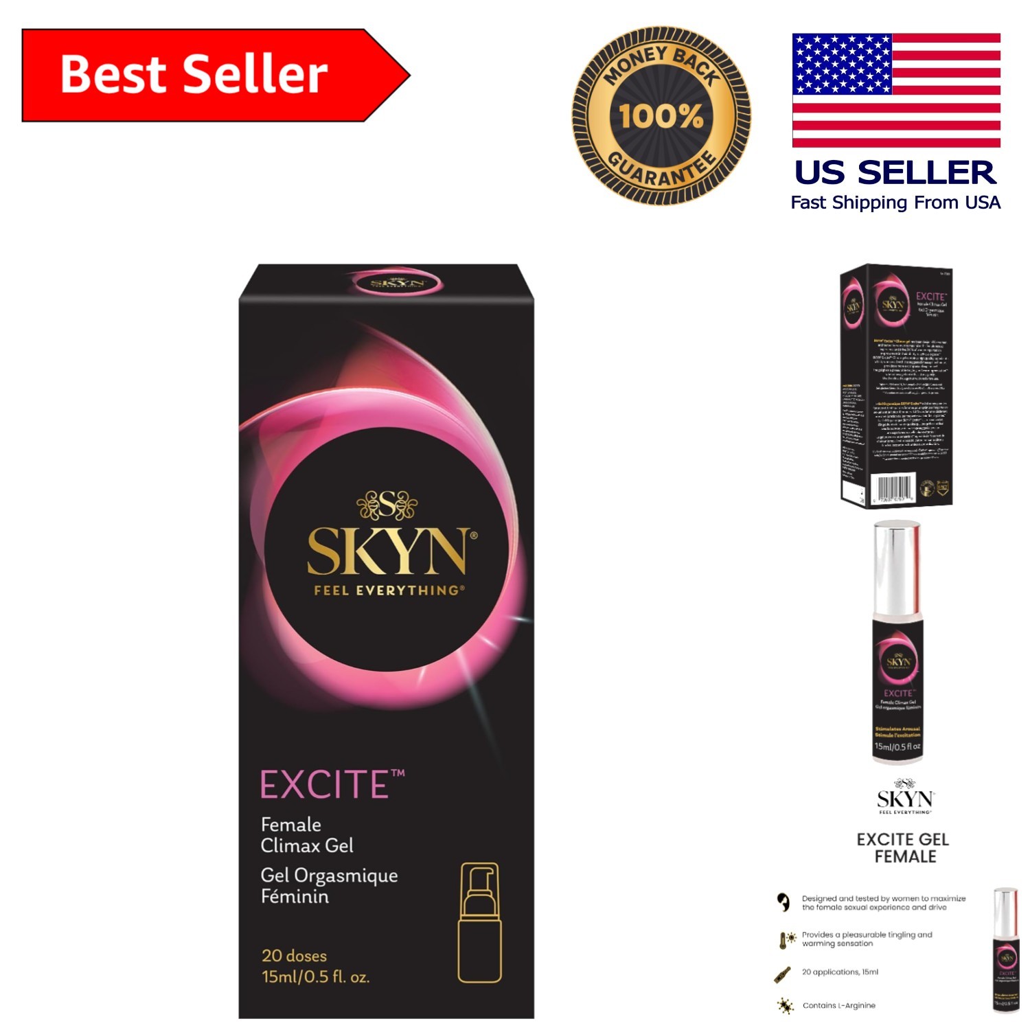 EXCITE Aloe Vera Female Sexual Stimulating Gel - 0.5 Oz for Enhanced  Pleasure | eBay