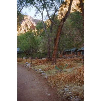 Phantom Ranch Cabins Grand Canyon National Park Color Photo Slide 2001