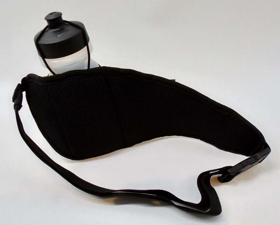 Nike Waist Pack Hidratación 22 OZ Botella Cinturón para Correr Adulto Negro/Voltio Foto 2 de 4