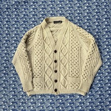 Vintage Gaeltarra Handknits Pure Wool Button ...