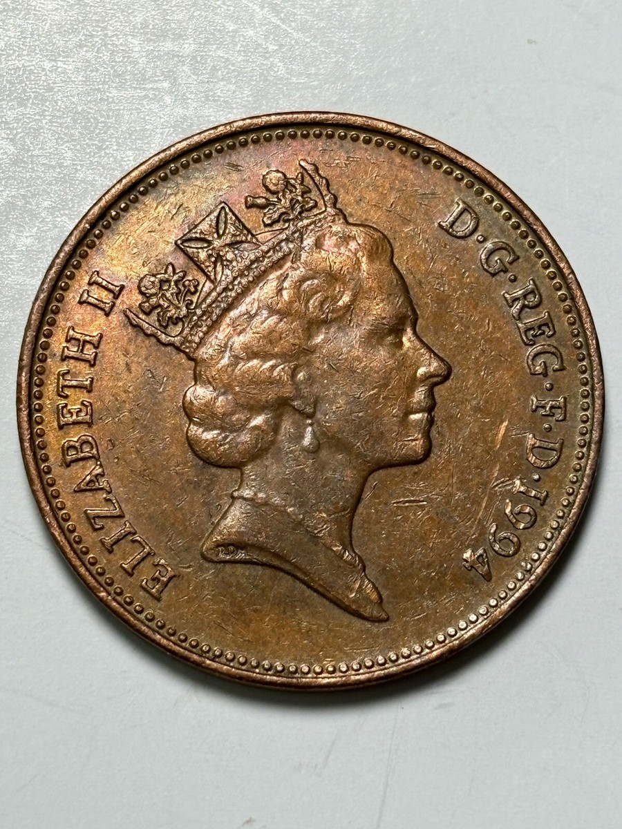 1994 United Kingdom Queen Elizabeth II Two Pence Coin | eBay