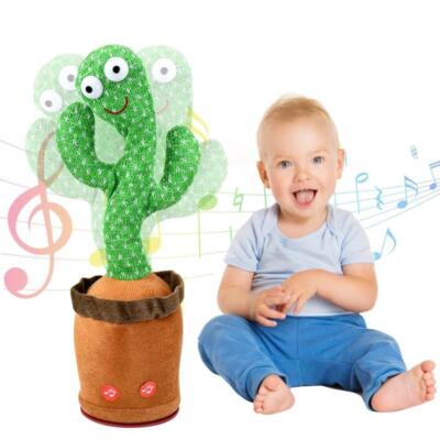 a Talking Cactus Toy That Can Be Charged Recorded and Repeated Interactive Talki