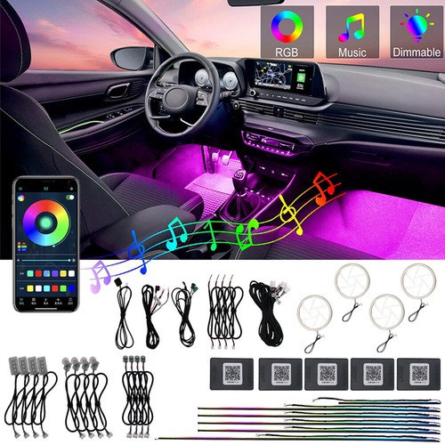 22in1 Auto RGB LED Dream Symphony Dynamic Ambientebeleuchtung Lichtleiste Lampe - Afbeelding 3 van 18