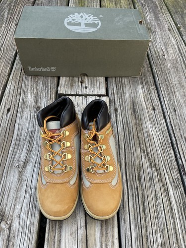 TIMBERLAND Wheat Nubuck 6in Field Boots Size 2.5 NEW NIB - Picture 2 of 4