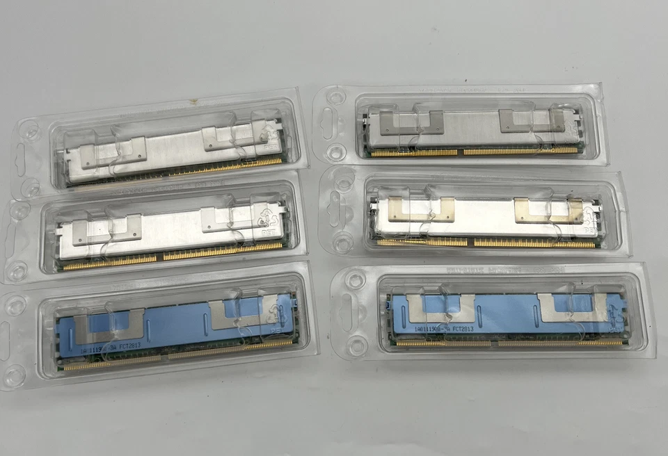 6 x HP 1GB 2Rx8 PC2-5300F-555-11-B0, DDR2-667 CL5 RoHS, , 398706-051, Job Lot - Image 4 of 4