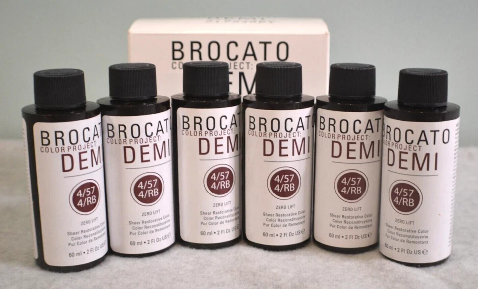 New Lot of 6 Brocato Color Project Demi Zero Lift Sheer Restorative Color 4/57 - Image 2 of 4