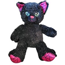 Build A Bear Night Magic Cat 16 Inch Plush Black Sparkle Stuffed Animal 2018