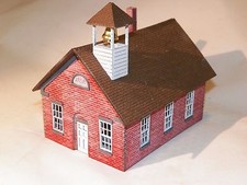 HO Scale One Room Schoolhouse Kit