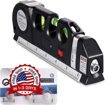 Cinta Metrica de Nivel Laser Multiusos con Soporte Triangular para Construccion