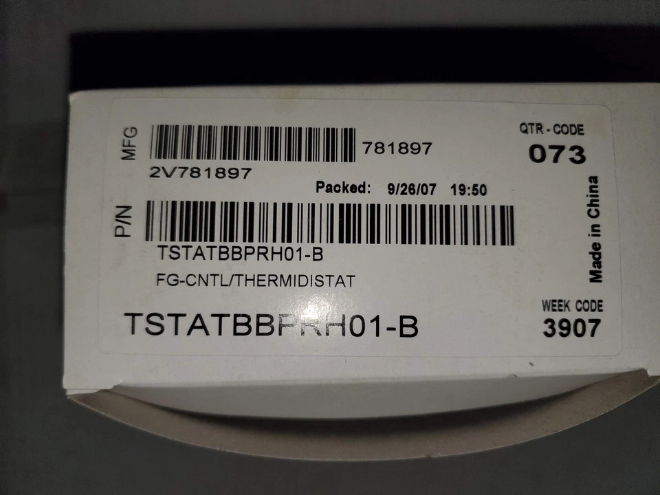BRYANT TSTATBBPRH01-B 24V DIGITAL PROGRAMMABLE THERMIDISTAT THERMOSTAT 199351 - Image 3 of 4