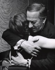 Jack Klugman and Guest at Close Up Dinner at New York Hilton - 1974 Old Photo 1