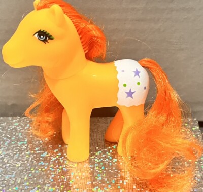 Vintage Gi-Go Lady Baby Fancy Pants Pony Doll Toy Orange Fakie Ember Pose