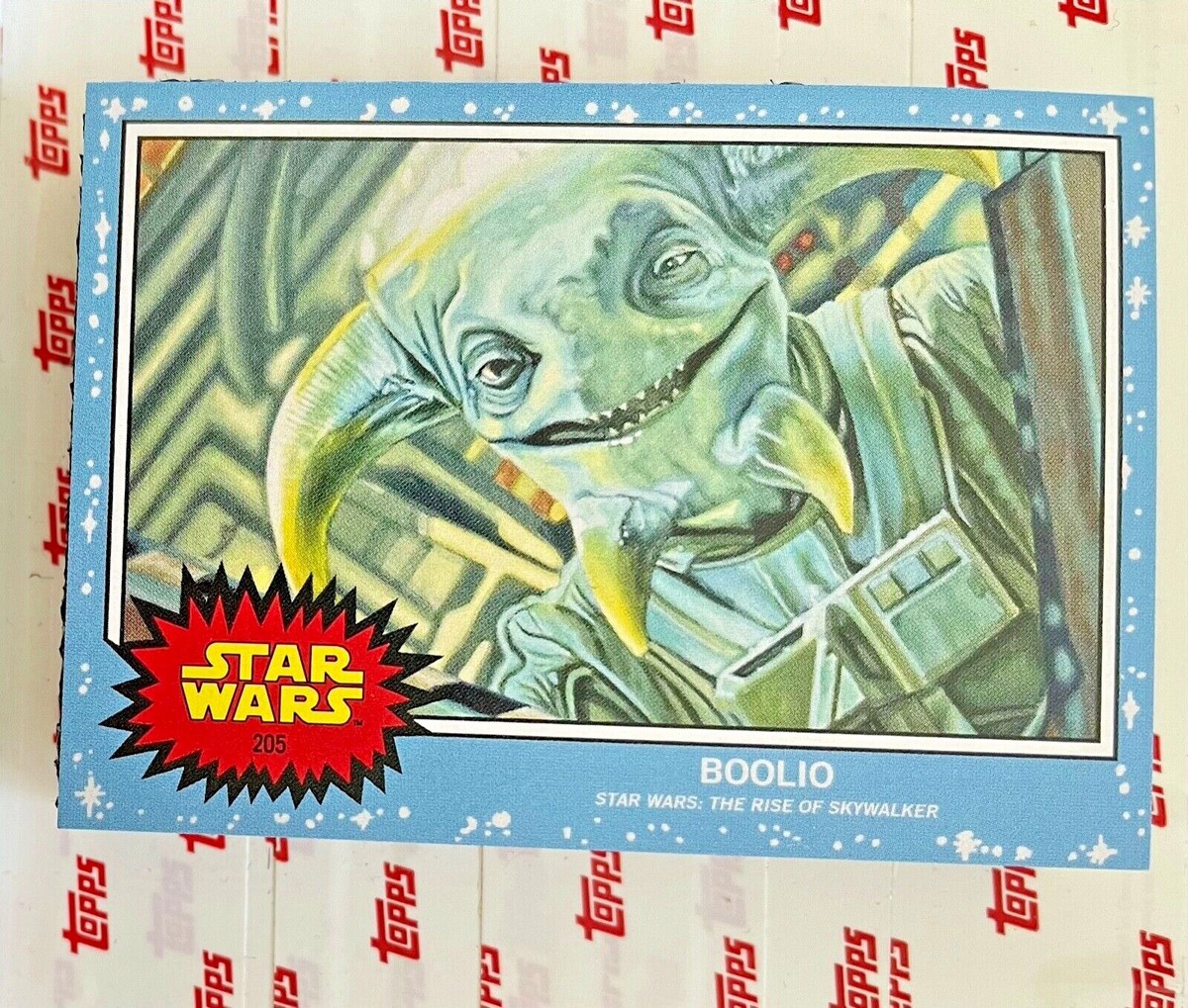 TOPPS STAR WARS LIVING SET CARD BOOLIO #205 STAR WARS THE RISE OF