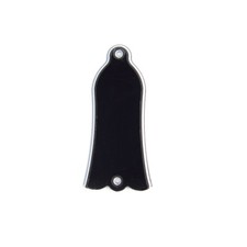 Bell style Guitar Truss Rod Cover, 2-screw, 3ply Black