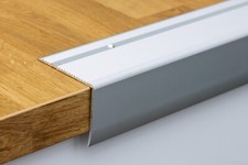 Aluminium Stair Nosing 1m Silver Edge Trim Anti-Slip Anodised Step Nose 69x55 mm