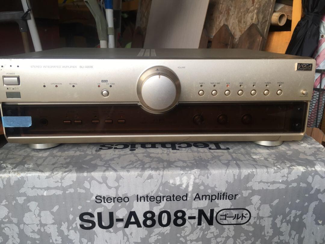 TECHNICS SU-A808 INTEGRATED AMPLIFIER w/Box Power confirmation OK