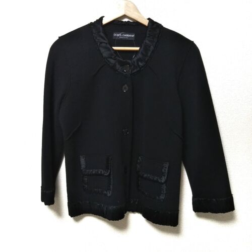 Auth DOLCE&GABBANA - Black Women's Cardigan - Picture 1 of 6